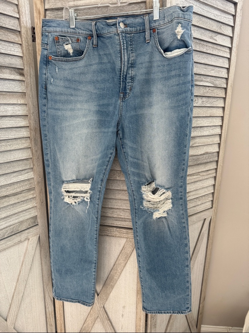 152. Madewell Light Blue High-Rise Denim Jeans pre owned
